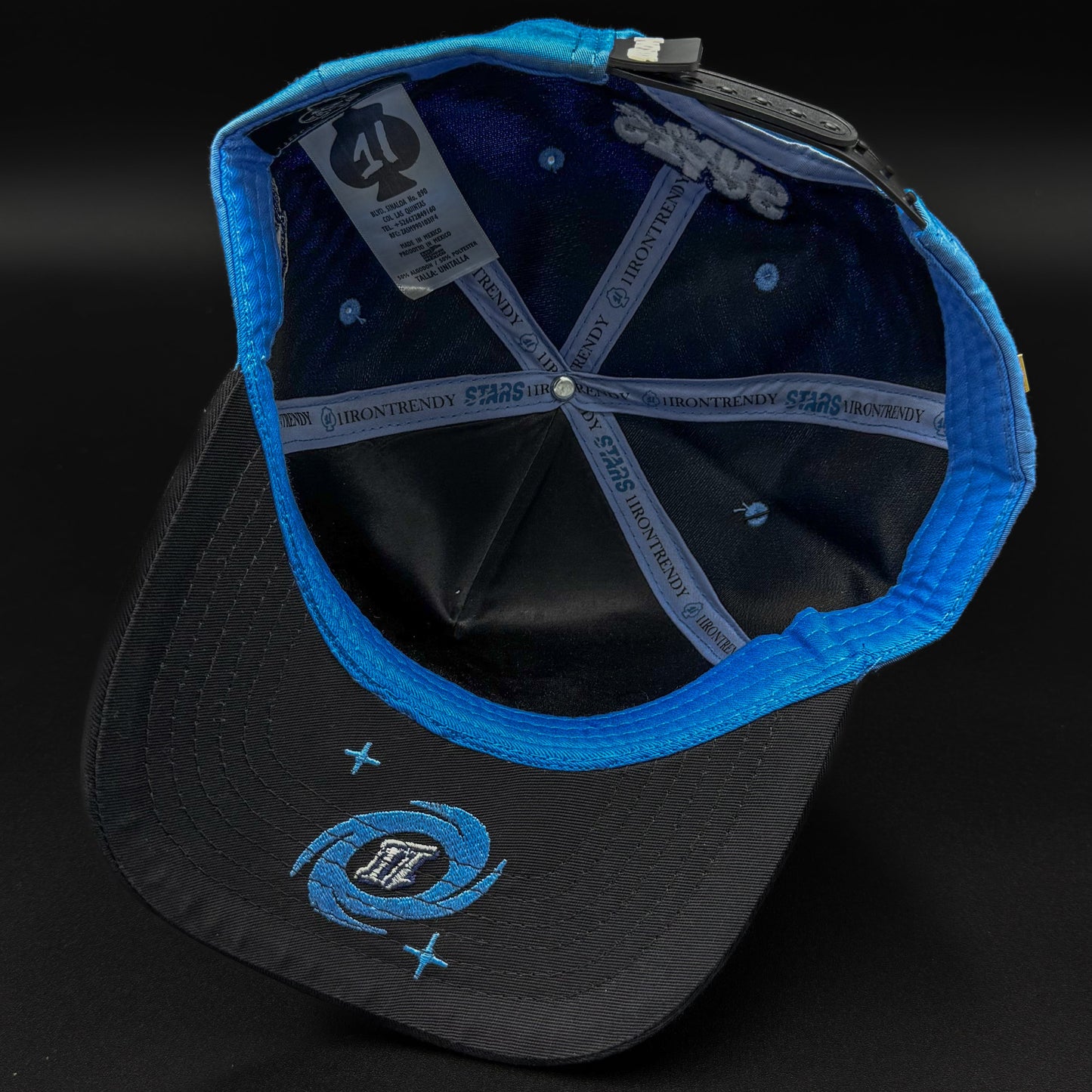 1Iron Trendy Galaxy Blue and White